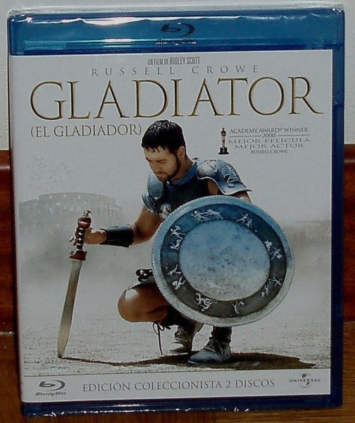 Gladiator (El Gladiador) Edicion Coleccionista 2 Blu-Ray Nuevo Sellado A-B-C