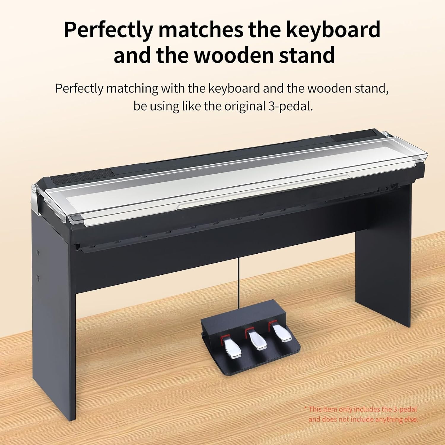 3Pedal For Digital Keyboards Pianos,Three Foot Pedal Unit Compatible