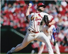 BUD NORRIS  ST. LOUIS CARDINALS   ACTION SIGNED 8x10