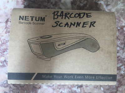 Netum Bluetooth Mini 2D Barcode Scanner Pocket Wireless QR Code C750 -NEW