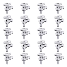 EFIELD 20PCS 1/2 Inch Pex X 3/8 Inch OD Brass 1/4 Turn Angle Stop Valve ,NoLead