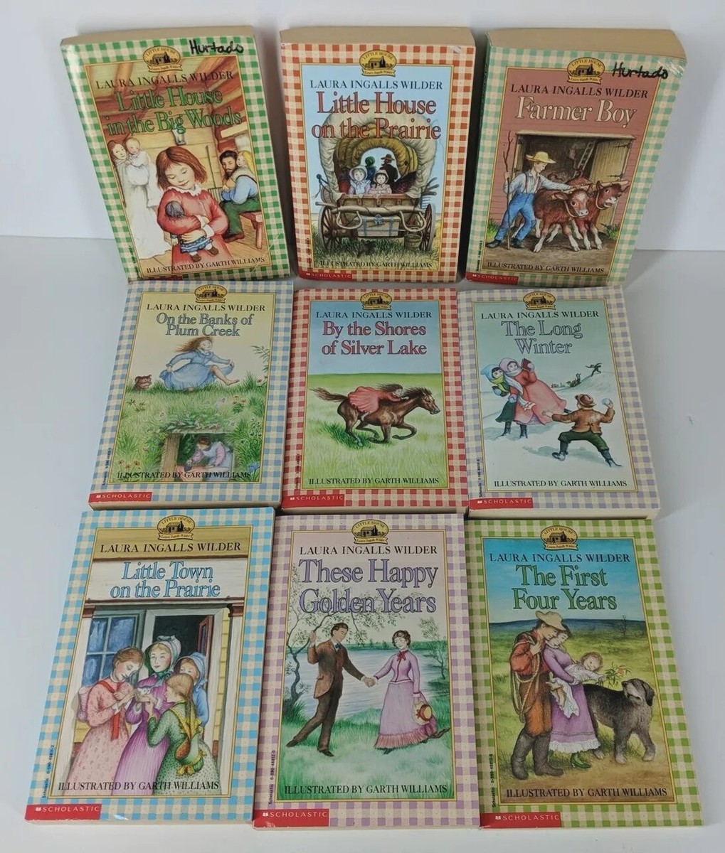 Little House on the Praire~Complete Set #1-9~Vtg Gingham PB~Laura