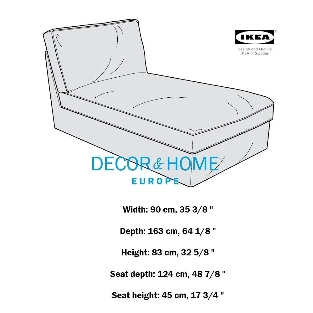 Ikea kivik 2024 cover chaise