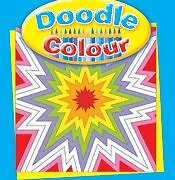 Doodle Colour Drawing Book - Blue