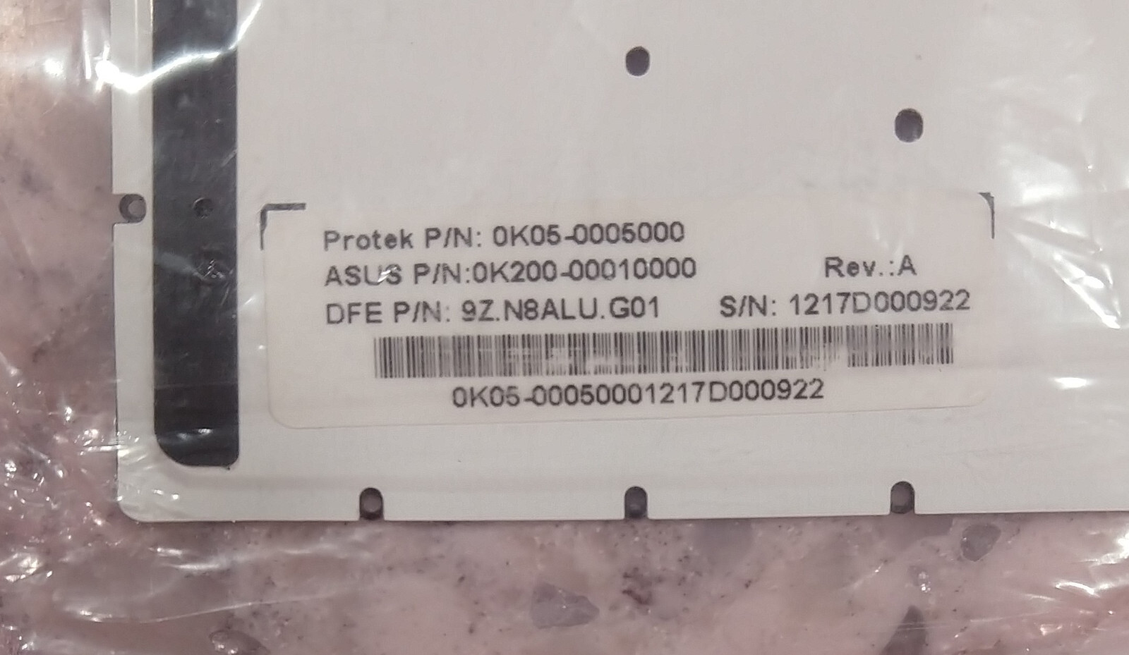 ASUS Backlight Membrane from keyboard 0K200-00010000 assembly