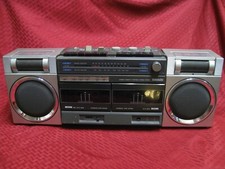 MONTGOMERY WARD JSA 39505 AM FM Boombox Radio Double Cassette Deck - Vintage