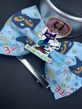 Pete the Cat Themed Handmade Hairbow Hair Bow