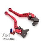 CNC Adjust Brake Clutch Lever Set For Yamaha YFM350X Warrior 2002-2004 Red Short