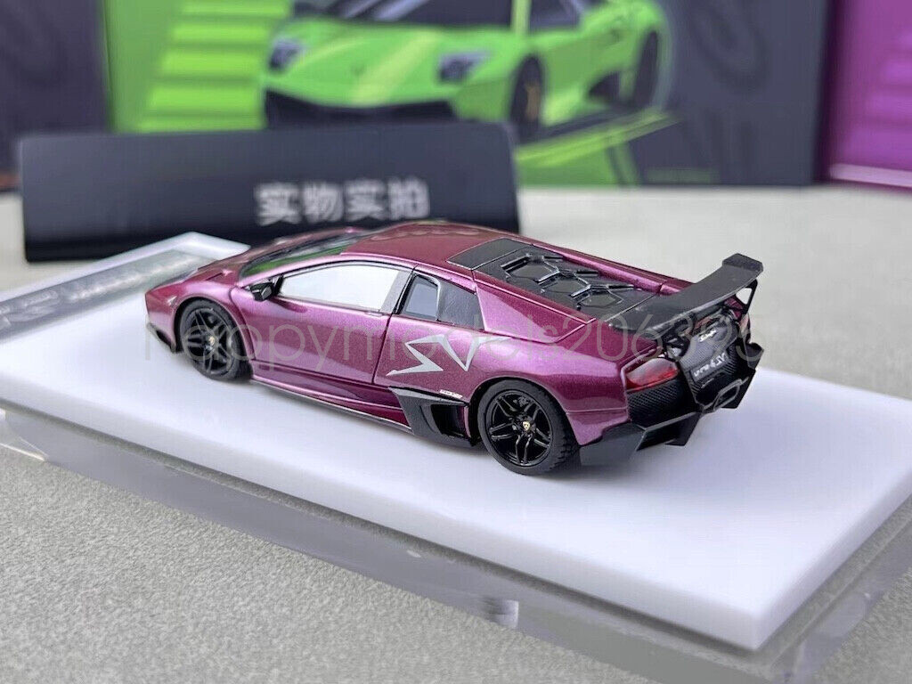For 1:64 CL Purple Murcielago LP670-4 SV Racing Sports Diecast