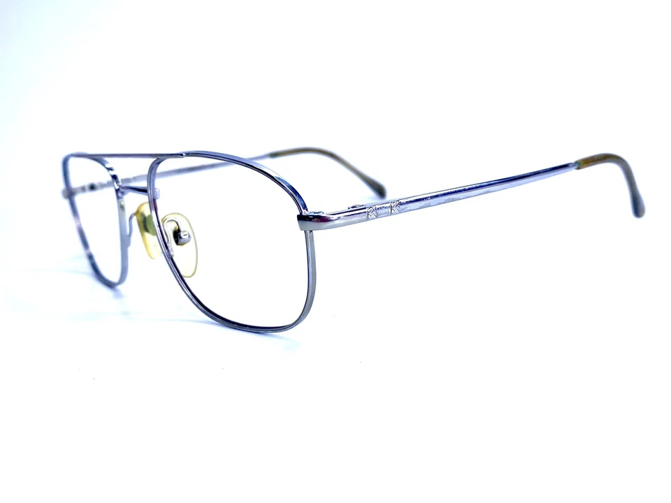 Gafas de colección Luxottica con marco de aviador de metal plateado LU 1339 F203 53 18 140 Foto 2 de 4