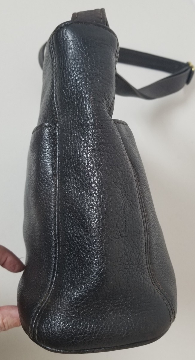 Vtg COACH #4924 Brown Pebbled Leather 