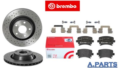 Brembo brake set fully drilled ø 310 mm rear axle for Audi TT 8J3 8J9