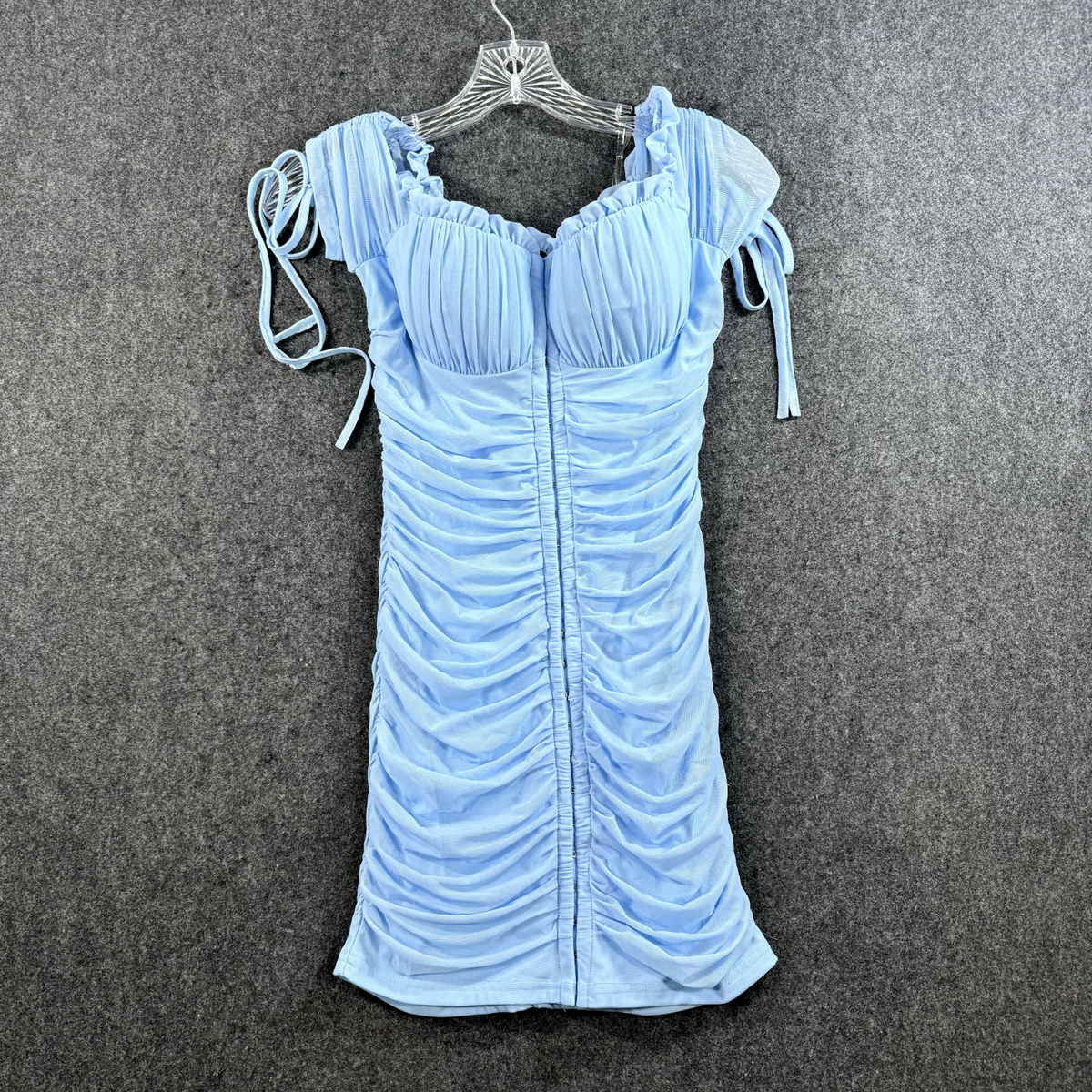 akira blue dress Akira Blue Tie Mini Dress - US 4 main image 1