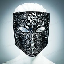 Máscaras Venecianas Para Parejas | Negro Con Purpurina Y Strass | Ideal Halloween, Fiestas Y Disfraces