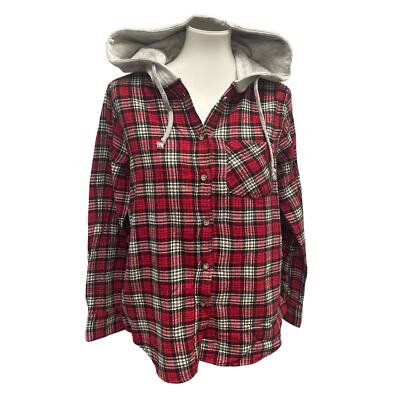 New Time and Tru Womens 3XL Long Sleeve Plaid Flannel Cotton
