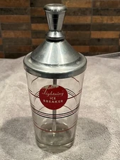 Vintage Lightning Ice Breaker Cocktail Shaker