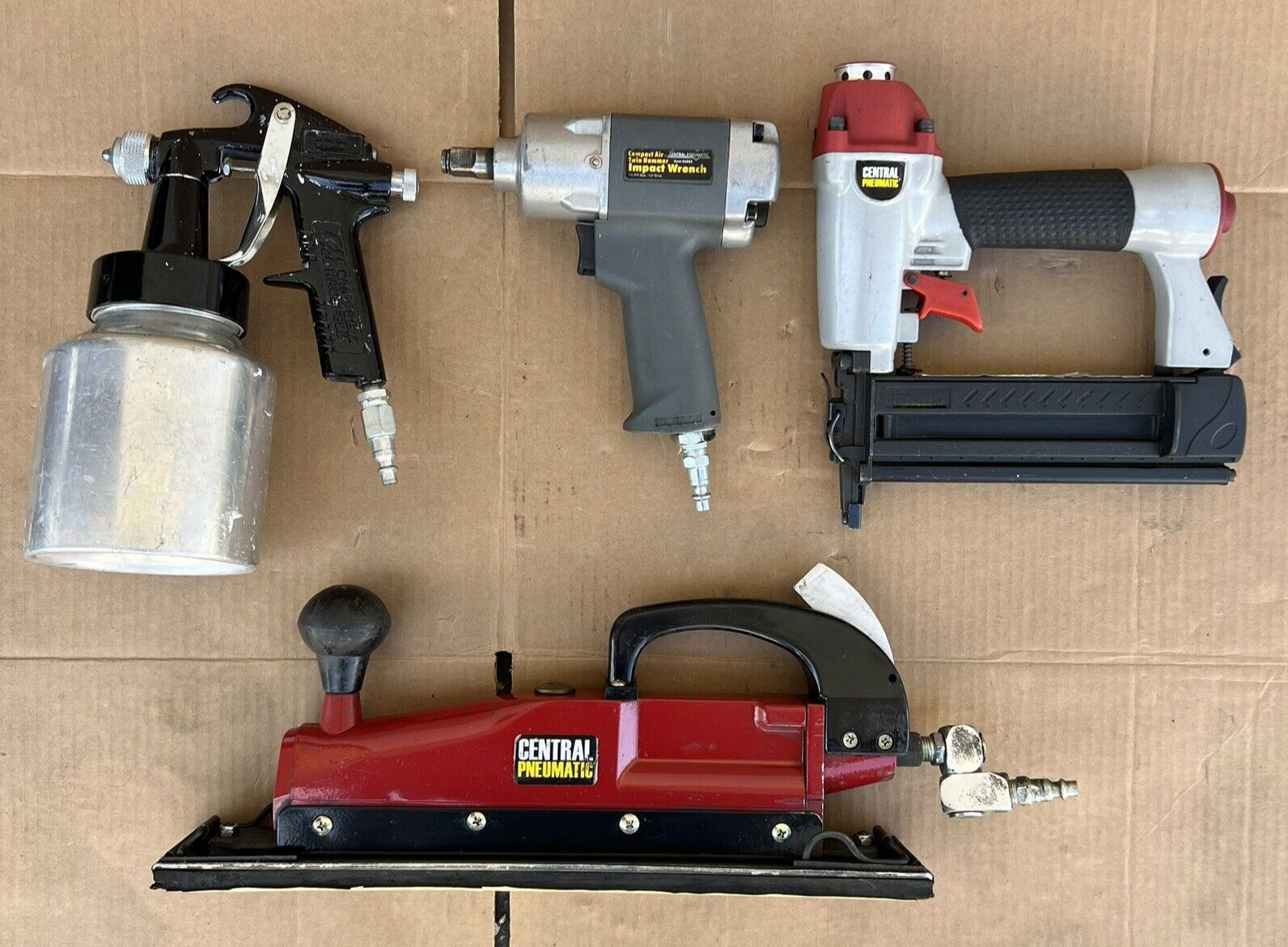 Tools Set Lot Inline Sander Impact Sprayer Nail Gun