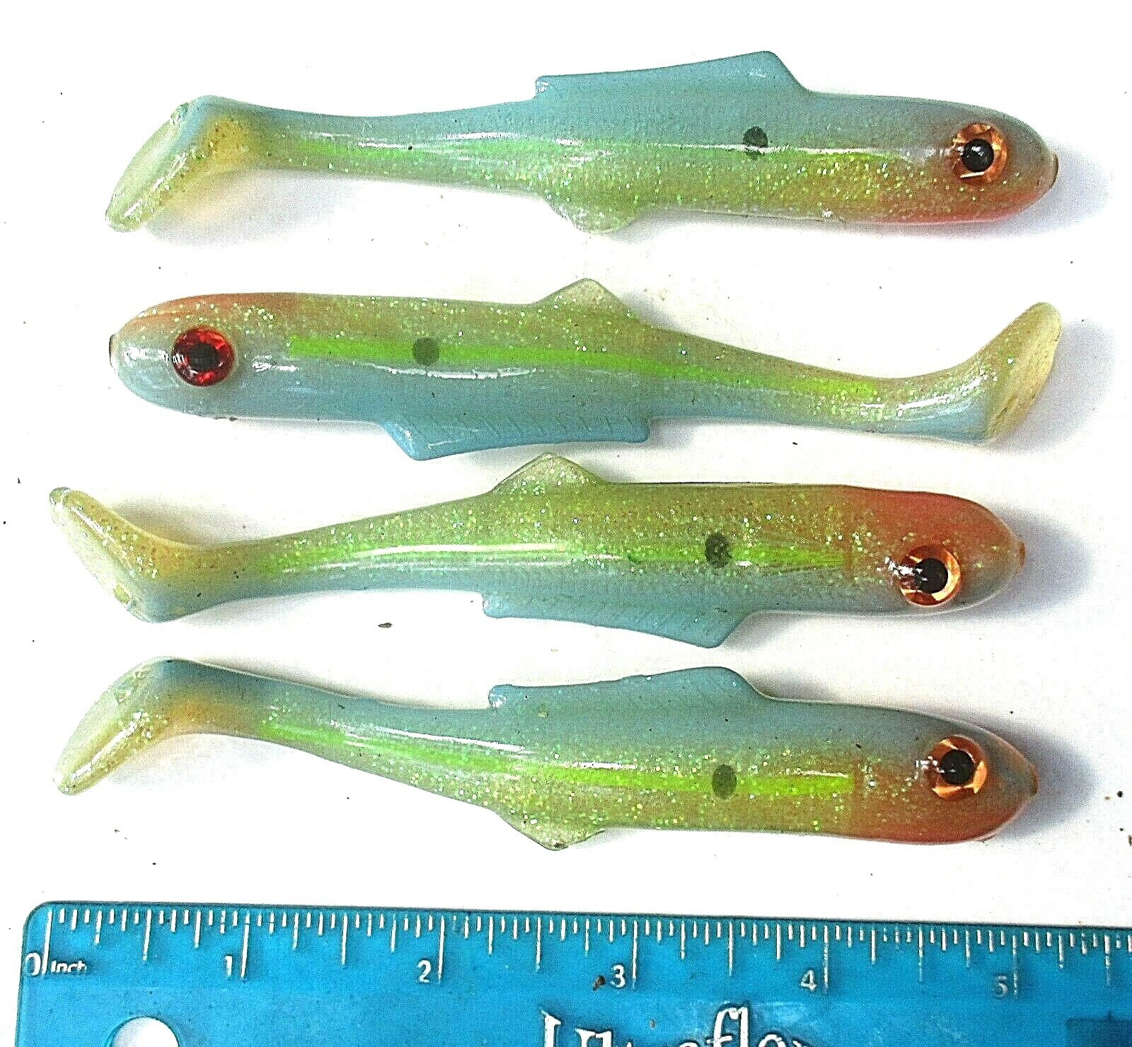 75ct Paddle Tail SWIMBAITS 5" SEXY SHAD Minnows Bass Fishing Lures Swim Baits - Image 4