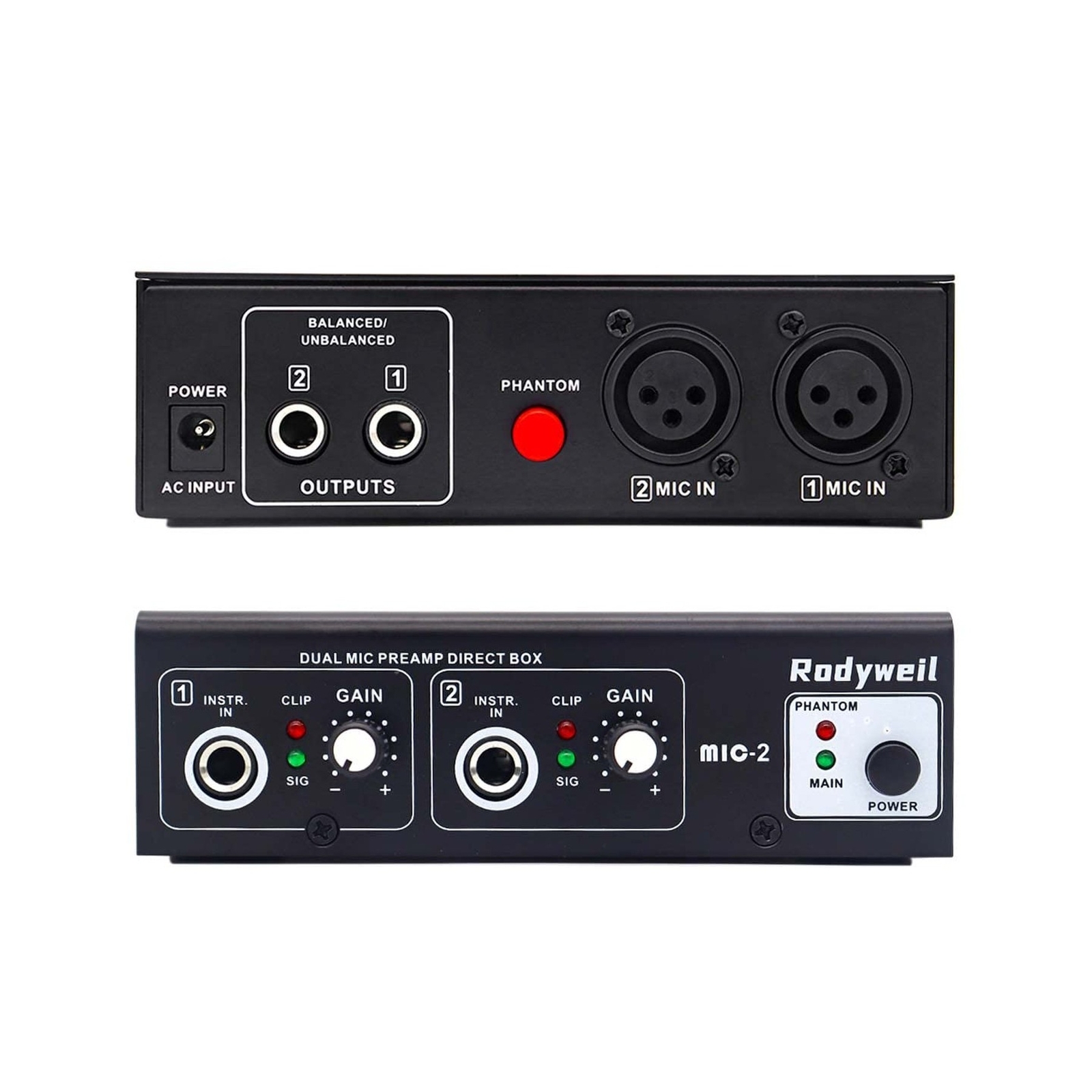 4-Channel Mic Preamp with 65dB Gain & 48V Phantom Power DI Box-image
