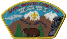 2001 Jamboree Daniel Webster Council NH JSP Yellow Bdr (AR762)