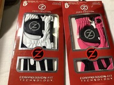 Zero Friction Universal Fit Left Junior Golf Gloves 2 Pair