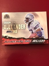2002 ADRENALINE RUSH SHAUN ALEXANDER SEAHAWKS FOOTBALL CARD #17 Crimson Tide