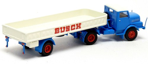 Brekina 71404 IFA S 4000 H3A pianale autoarticolato circo bush camion DDR H0 1:87 - Foto 2 di 3