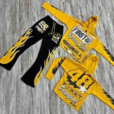 Mens Tracksuit 2 piece printed set Long Sleeve Jacket Hoodie set unisex outfit