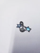 MULA Starfish Shell Sea Turtle Dangle Charm