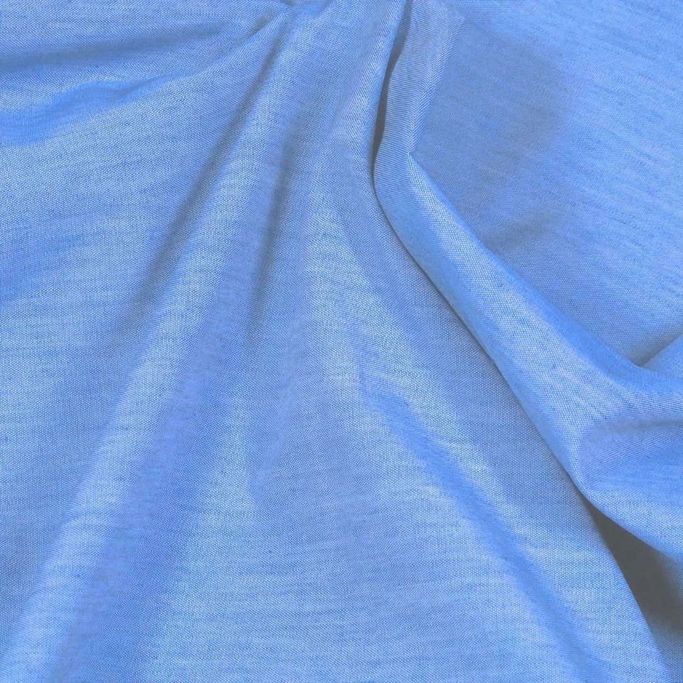 De colección 48" W, Excelente Calidad Polvo Azul Chambray Mezcla Algodón, BTHY o BTY, Foto 2 de 3