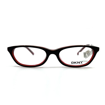 DKNY DY4558 3277 Eyeglasses Frames Brown Red Round Cat