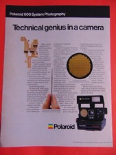 1984 POLAROID 600 SYSTEM Technical genius in a camera vintage print ad
