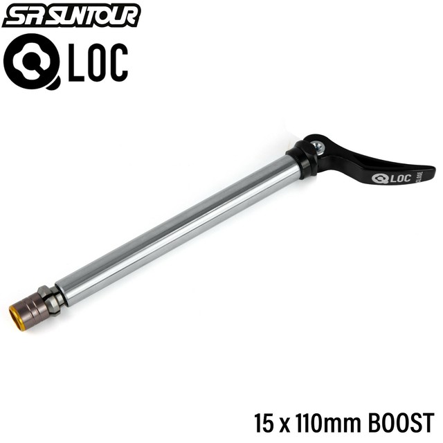 BANDIERA ASSE PASSANTE Sgancio Rapido Bicicletta 100x15 Mm Leva Forcella Anteriore Alluminio EUR - Foto 12