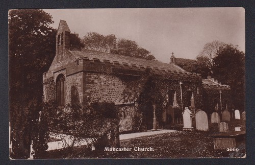 b7225) EARLY RPPC MUNCASTER PARISH CHURCH, CUMBRIA, ENGLAND UK