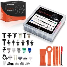 A-Premium 300Pcs Extruded U-Nut Rocker Panel Moulding Fasteners Kits for Chevy