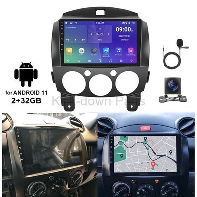 For Mazda Mazda2 2007-2014 Android 13 Navigation Stereo MirrorLink Mic