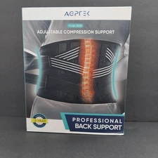 Lower Back Adjustable Compression Support Lumbar Waist Belt Men/Women - AGPTEK