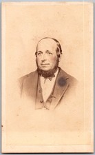 Antique CDV Circa 1860s Bearded Man In Suit Unmarked