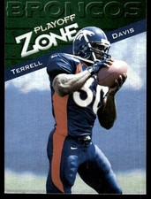 Terrell Davis 1997 Playoff Zone #109 Broncos NFL READ FREE SHIPPING AutographDen