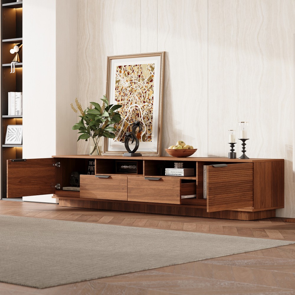 For Tvs Up To 85" Entertainment Center With Deep Drawer