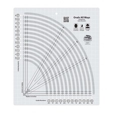 Creative Grids Ovals All Ways Quilting Ruler – CGRKAOVAL – Made in USA, 11in ...
