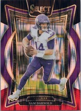 2024 Panini Select #92 Sam Darnold Black & Red Prizm Shock
