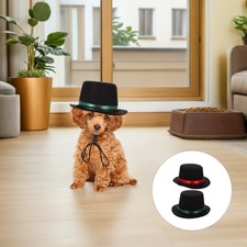 2pcs Pet Costume Top Hats - Dog Cat Party Hat Accessory Cute Puppy Formal