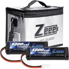 7.2V 5000mAh RC NiMH Battery with Tamiya Plug 2 Pack Batteries with 1 Pcs Lipo