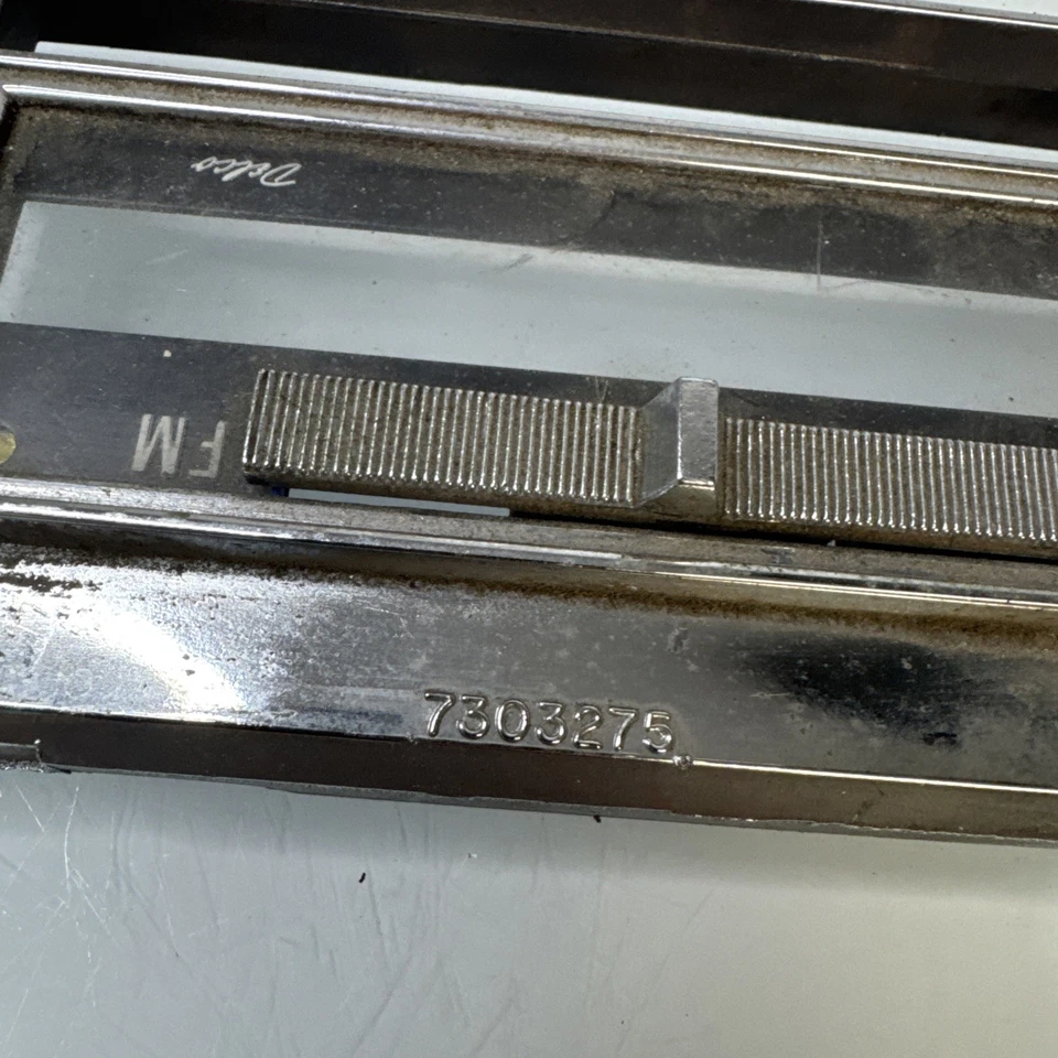 OEM 1968-1971 Chevrolet Corvette Radio Face Plate 7303275 Chrome - Image 4 of 4