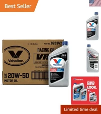 VR1 Racing SAE 20W-50 Motor Oil - High Performance Engine Protection, Case of 6