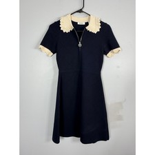 Sandro Essia Peter Pan Collar A-Line Minidress Size 36 US 4 Small