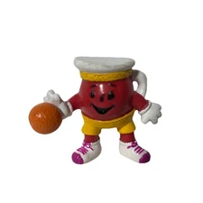 Vtg 1990's Kool-Aid Man Basketball PVC Figure Kraft General Foods Toy