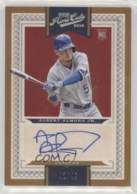 2016 Panini Prime Cuts Base VI Auto 42/49 Albert Almora Jr #164 Auto h3a