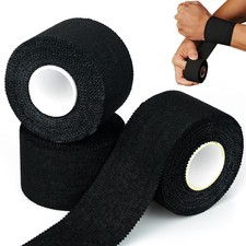 4 Rolls Zinc Oxide Tape, Black Athletic Tape, 3.8Cm X 10M Sports Bandage Tape 1.32 per metre